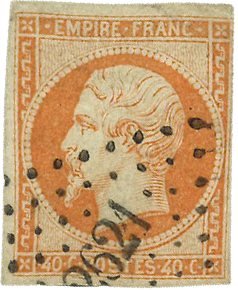 Frankrig 1853 - YT 16b - Stemplet