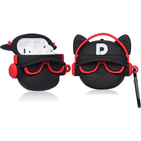Airpod 2/1 Fodral Djur Cartoon Kawaii Design Cover För Airpods Silikonfodral Air Pods Söt Rolig 3d Kul Mjuk Designer Unik Snygg För Flickor Pojke