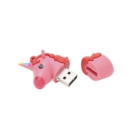 HURRISE Flash Disk USB 2.0 Flash Drive Rosa Tecknad Form Datalagringsverktyg Datorpresent Drive 16GB