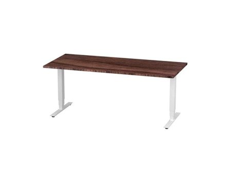 deNord Design Bord höj/sänk Pro 1800x800 valnöt/vit - Lyreco - Kontorsmöbler och inredning - Bord och hurtsar - Skrivbord - Höj/sänkbar