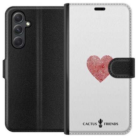 Kompatibel Tegnebogsetui til Samsung Samsung Galaxy A05s Cactus and Friends - Fingerprint Love