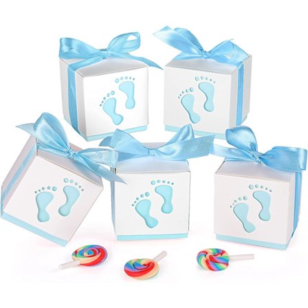 Pappersgodteribokser, 50 stk gaveeske, godteriboks, båndgodteri G