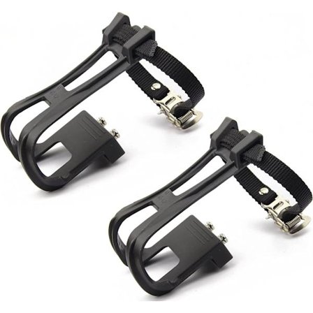 1 par nylon cykel MTB landsvägs mountainbike cykelpedal tåklämma remmar