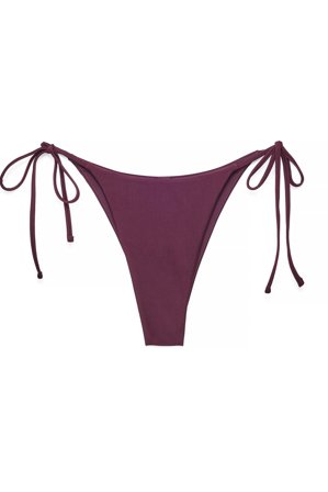 NA-KD - Bikinitruse med knyting i siden - Bikinier - Burgundy - L
