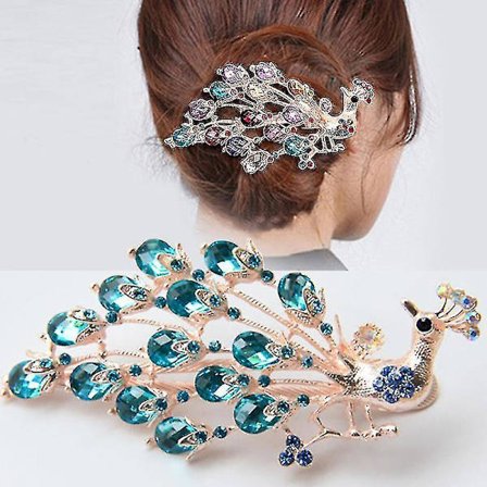 Krystall hårspenne Kreative hårtilbehør