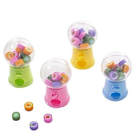 Mini Frukt Gashapon Suddmaskin Sudd Dispenser Barn Skolmaterial Present till Barn