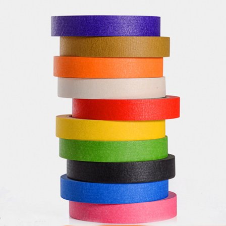 10 stk. 10 farger 20m farget maskeringstape Regnbuefarge E,ZQKLA