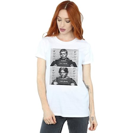 Supernatural Dame Winchester Mugshots Boyfriend Fit T-skjorte Voksen S-3xl Txu120