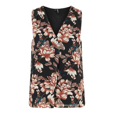 Vero Moda V-neck Topp svart, Dam, Dam, Storlek: S