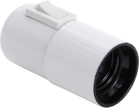 Gelia 10.7903262 Lampeholder med strømbryter, E27, M10x1, Belysning