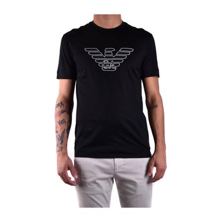 Emporio Armani, T-Shirts Zwart, Heren, Maat:XL