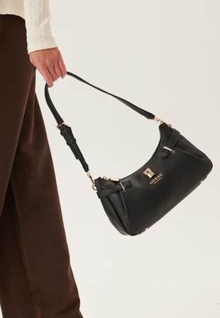 Guess - Yesba Shoulder Bag - Black - Kläder - - Bubbleroom