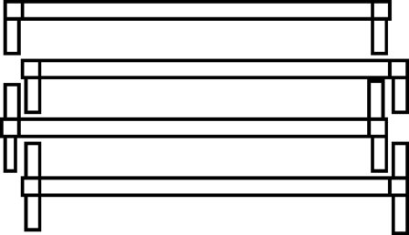 Elfa 203014 Tvärstag vit 350 mm, Garderobsinredning
