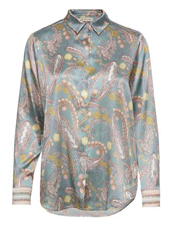 Sophia Blouse Pitkähihainen Pusero Paita Vihreä By Malina