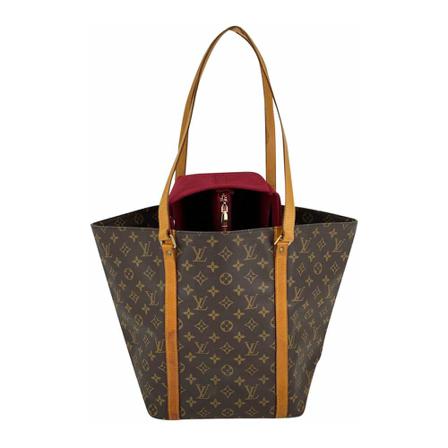 Louis Vuitton Vintage, Pre-owned Tote Bags Bruin, Dames, Maat:ONE Size,leather
