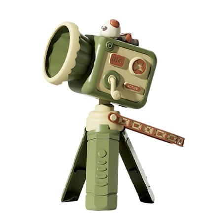 Werwing Retro Kamera Vifte - Bærbar Håndholdt, Halsbånd & Skrivebordskjøling med USB-lading, Søtt Tegneseriedesign for Studenter, Utendørs - G