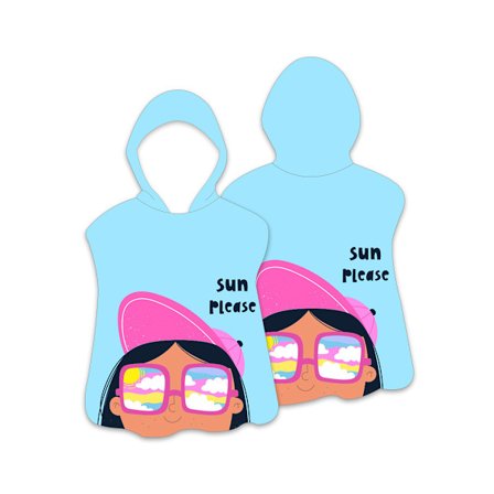 Barn badhandduk tryckt stor badrock baby strand simning bärbar absorberande strandhandduk 75x75cm