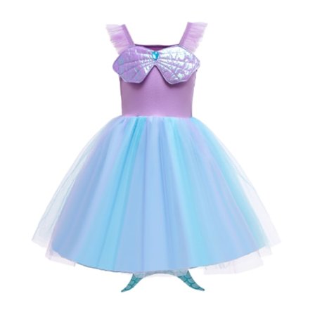 Liten flicka sjöjungfruklänning Princess kjol