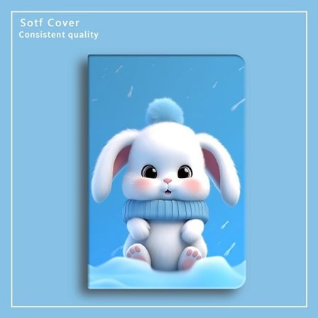 Stilrent skal för iPad Pro 13" 2024 Söt Kanin Silikon