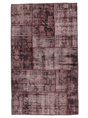 Vintage Liten Patchwork Matta 91X151 Ull