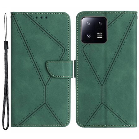 Skin-touch- case för Xiaomi 13 Pro 5G PU Läder Flip Cover Anti-Drop plånbok telefonskal med rem