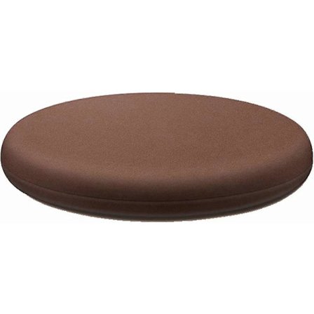 40 cm rund stolpude, aftageligt betræk, vaskbar pude, 4 cm tyk, brun (LGL)