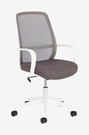 Kave Home - Kontorstol - melva - Grå - Kontorstoler - Fra Homeroom