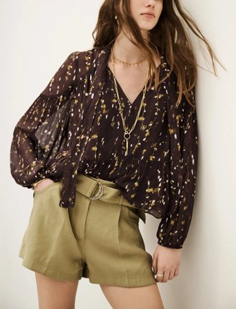 ba&sh Top Kamala - Brown - 36