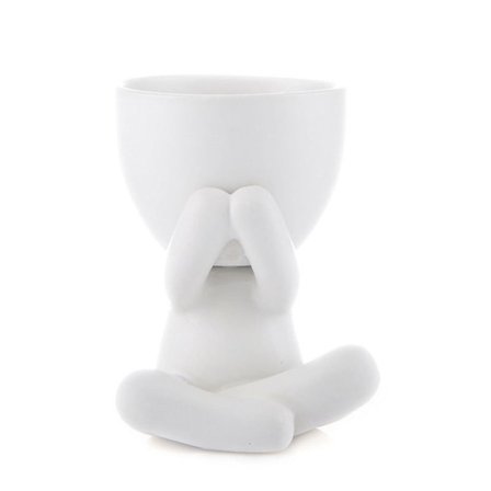 Suckulenta växtkrukor Växtkrukor VIT 4 4