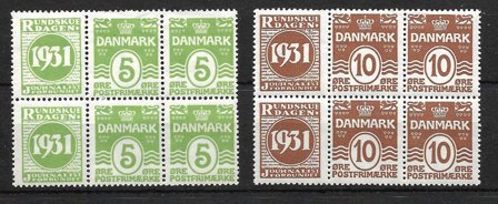Danmark 1927 - Reklamemærker AFA 47 - 48 - Postfrisk