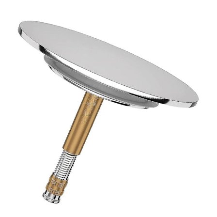 Yleismallinen kylpyammeen tulppa - Ruostumattomasta teräksestä valmistettu kylpyammeen tulppa kaksoistiivisteellä - Kylpyammeen tulppa kaikkiin 