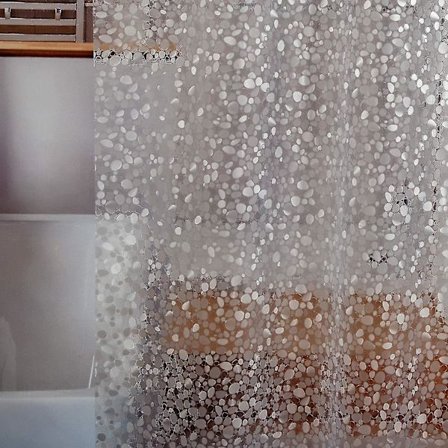 Vattentät Duschdraperi Foder 8g Eva Tjock Duschdraperi Luktfri Med Tunga 3 Bottenmagneter, Fläcktålig Duschdraperi