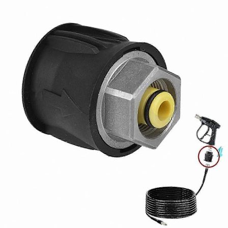 Rostfri Munstycksadapter med Snabbkoppling för Högtryckstvätt Tillbehör K2-K7 Modeller