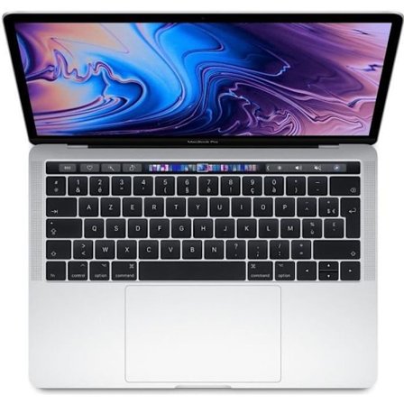 APPLE MacBook Pro Touch Bar 13" 2019 i5 - 2,4 Ghz - 8 GB RAM - 256 GB SSD - Sølv - Renoveret - God stand - Refurbished Grade C