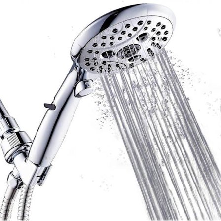 Promotions Kädessä pidettävä kylpyhuoneen suihkupää on/off-kytkimellä, 6 suihkuasetusta SMF