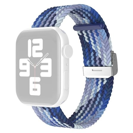 Apple Watch (45 mm) klockarmband i cool nylon - Gradient Blå