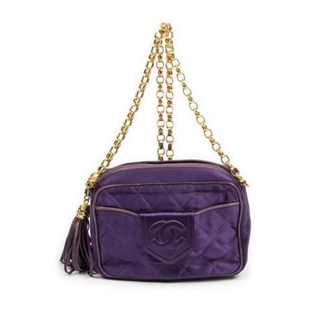 Chanel Vintage Pre-owned Shoulder Bags Lilla, Dame Vintage Tasker, Størrelse: ONE Size