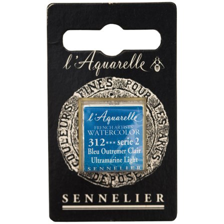 Sennelier l'Aquarelle Aquarellfarbe Halbschale Ultramarine Light 312 (Preisgrupp