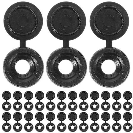 100 kpl Ruuvin Kansi Saranoitu Ruuvin Suojus Kansi Ruuvin Kääntö Yläosa Huonekalujen Koristelu