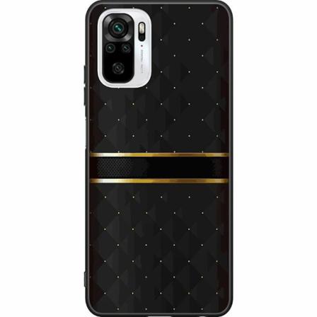 Xiaomi Redmi Note 10 Svart Skal Golden Stripes