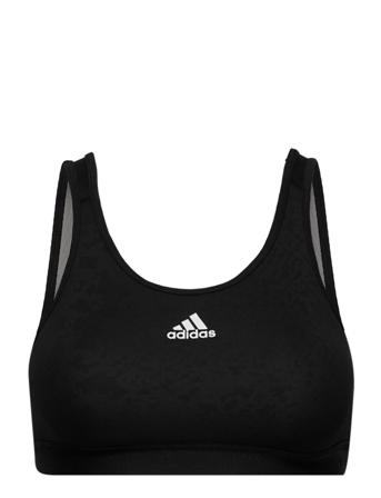 Believe This Lace Camo Medium Support Sports Bra W Black Adidas Performance