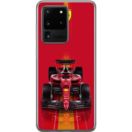 Yhteensopiva Puhelinkuori Samsung Samsung Galaxy S20 Ultra Ferrari Formula 1 -auto ikonisessa punaisessa muotoilussa urheilullisella tarkkuudella