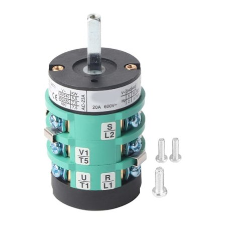 220V/380V Dekkomleggermaskin Motor Forover Revers Bryter Dreieskive Pedalbryter 20A (B)