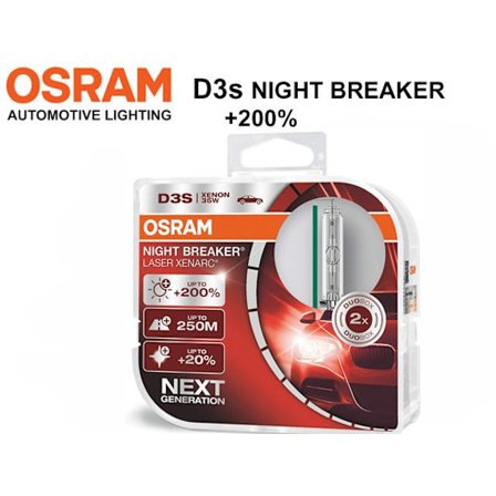 Osram D3S 35W 4300k +200% NIGHT BREAKER NEXT GEN. 2-pack Duo