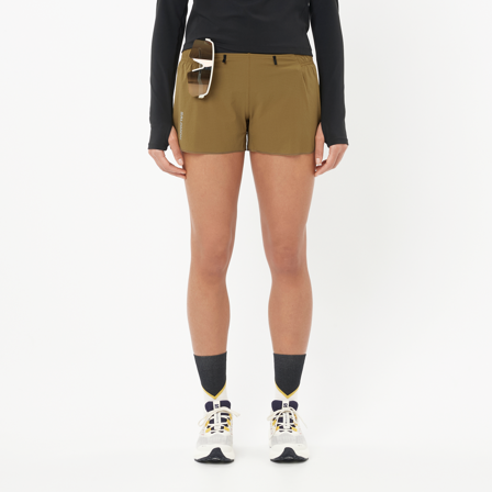 Salomon - Pantalones cortos Prendas Sense Aero 3'' Shorts W - Brilliant Olive