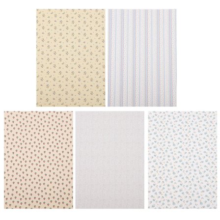 5 Ark Poppets Børne Miniature Print Tapet Miniature Wa