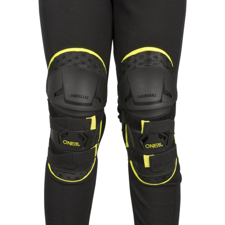 Ochraniacze Kolan O'Neal Peewee Fluo-Żółte XS/S
