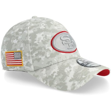 New Era - NFL Camo fitted Czapka Z Daszkiem - San Francisco 49ers 39THIRTY NFL Salute To Service Camo Fitted @ Hatstore