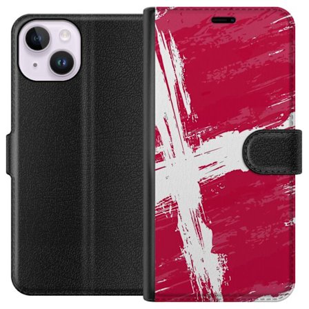 Yhteensopiva Lompakkokotelo Apple Apple iPhone 15 Tanska Lippu