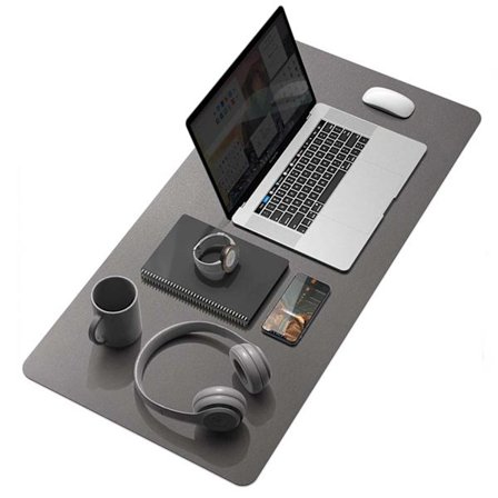 Skrivebordsunderlag 80x40cm Skinn Lær Grå grå